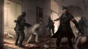 Nazi soldiers shut down the asylum in Poland. Image credit: IGN.com