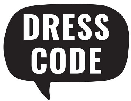 dress code word bubble